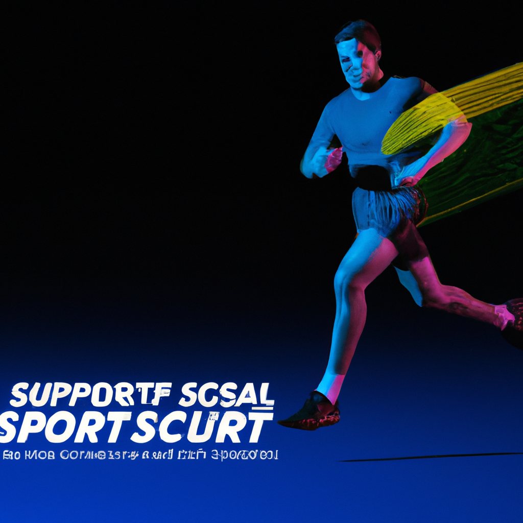 Athlete practicing explosive sprint mechanics with overlay guidance